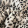 Printed Faux Rabbit Fur GUEPARD Pebble / Brown